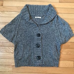 Short Sleeve Sweater Button Down Cardigan